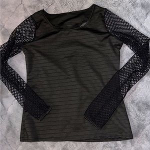 Long Sleeve Net Shirt